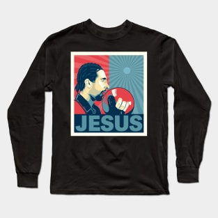 Barack Quintana - Obama Style The Jesus Hope Design Long Sleeve T-Shirt